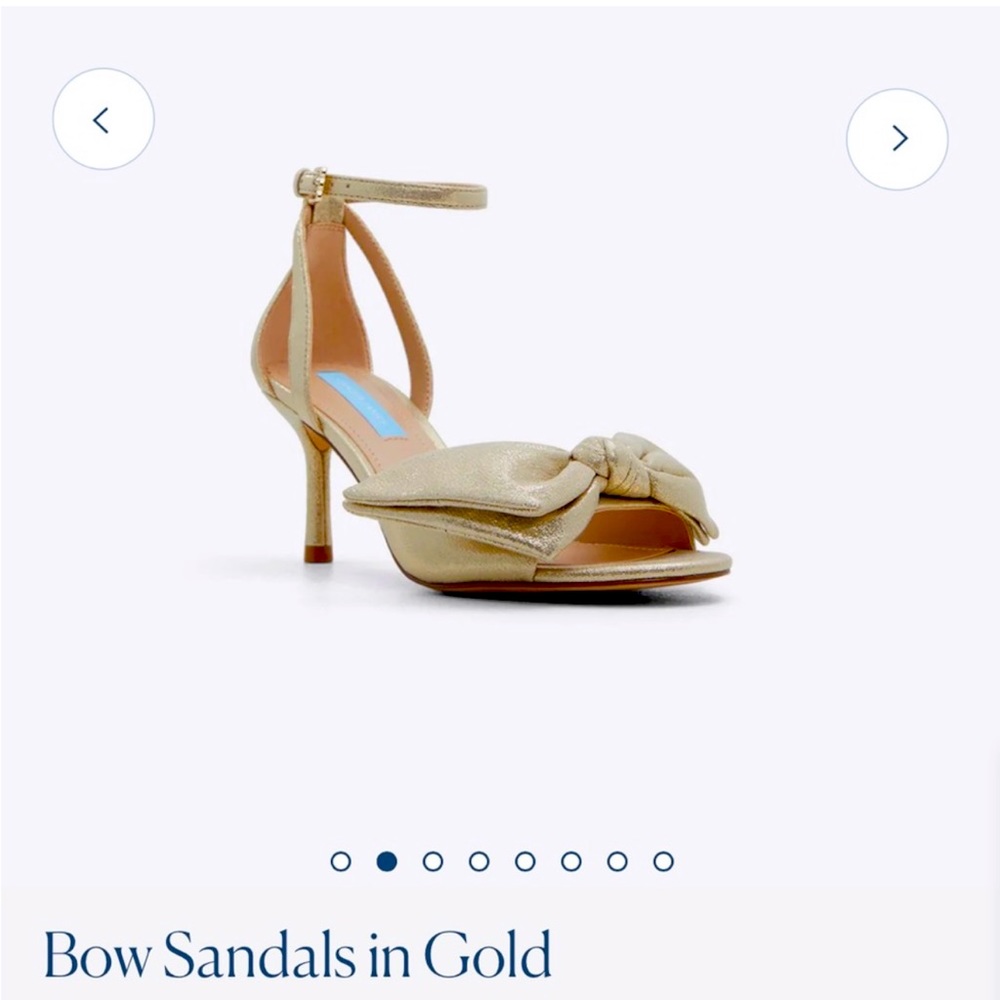 NEW Draper James Gold Bow sandal